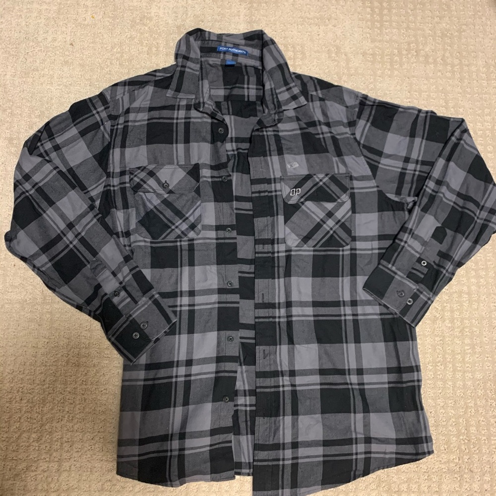 XL black and grey Diesel Pro flannel